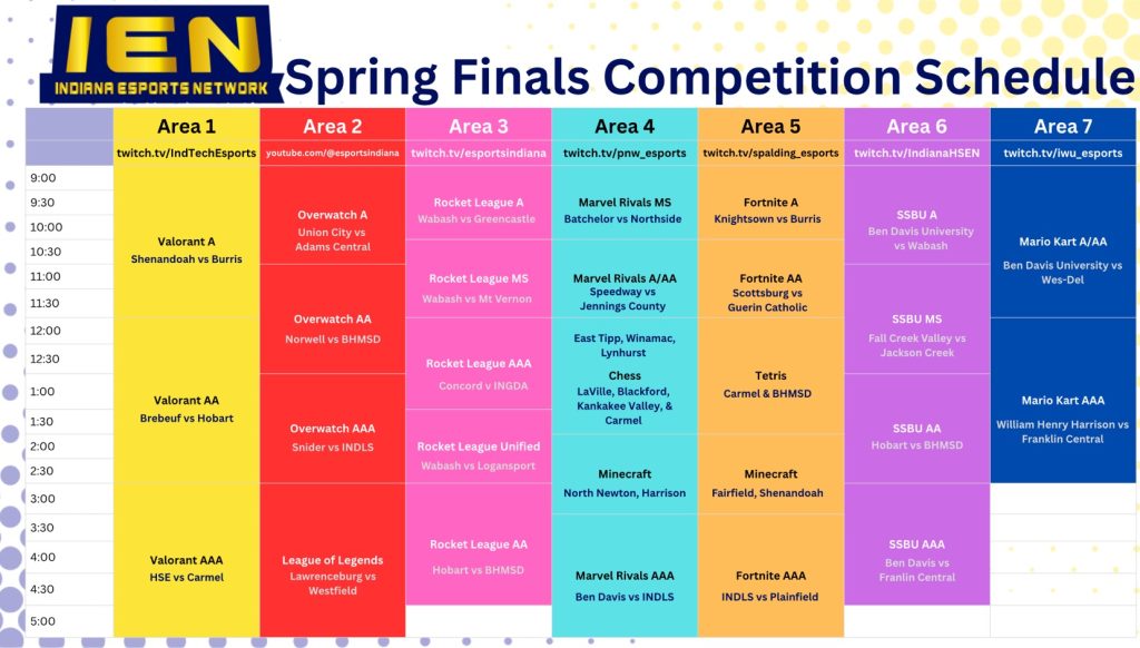 IEN Spring Finals 2026: Full Competition Schedule and Match Times